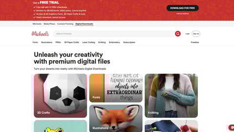 Michaels - Creative Fabrica subscription