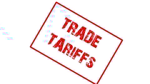 Trade tariffs rubber stamp; Shutterstock ID 1042926847